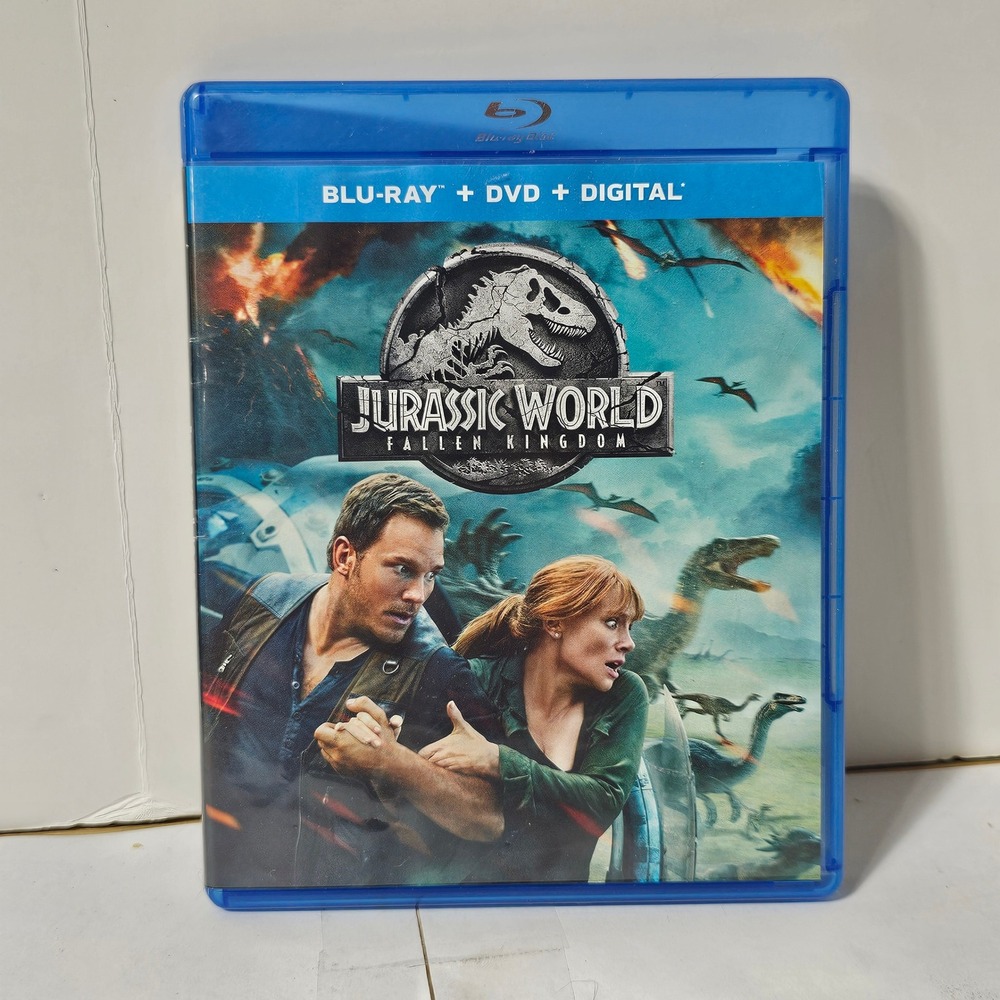 Jurassic World Fallen Kingdom Blu-ray DVD Chris Pratt Bryce Dallas Howard Movie